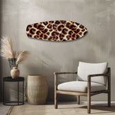 Leopard Print Glass Wall Art.