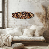 Leopard Print Glass Wall Art.