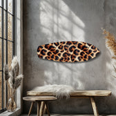 Leopard Print Glass Wall Art.