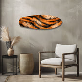 Bengal Tiger Stripe Glass Wall Art.