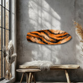 Bengal Tiger Stripe Glass Wall Art.