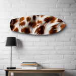 Cow Hide Texture Glass Wall Art.