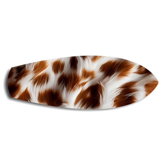 Cow Hide Texture Glass Wall Art.