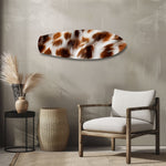 Cow Hide Texture Glass Wall Art.