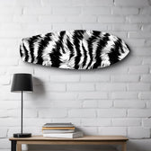 Zebra Stripe Glass Wall Art.