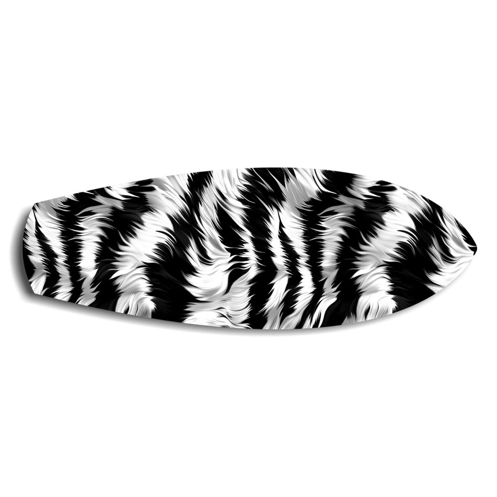 Zebra Stripe Glass Wall Art.