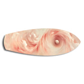 Abstract Pink Cloud Swirl Glass Wall Art.