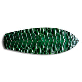 Emerald Crocodile Skin Glass Wall Art.