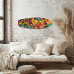 Colorful Clay Mosaic Glass Wall Art.