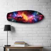 Cosmic Nebula Galaxy Glass Wall Art.
