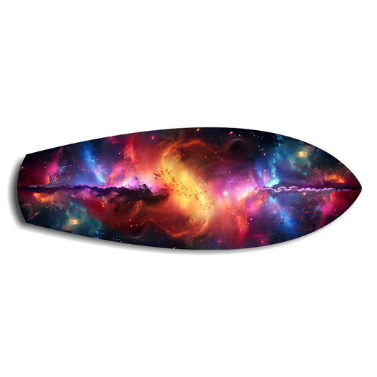 Cosmic Nebula Galaxy Glass Wall Art.