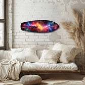Cosmic Nebula Galaxy Glass Wall Art.