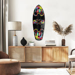 Neon Cartoon Mouse Pop Art Tempered Glass Wall Art.