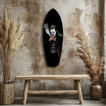Smoking Jester Dark Portrait Tempered Glass Wall Art.
