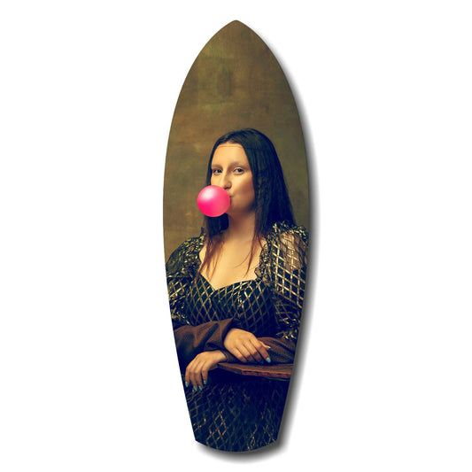 Renaissance Bubble Gum Pop Art Tempered Glass Wall Art.