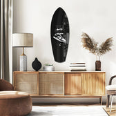 Iconic Black White Sneaker Pop Art Glass Wall Art.