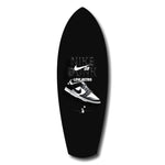 Iconic Black White Sneaker Pop Art Glass Wall Art.