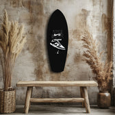 Iconic Black White Sneaker Pop Art Glass Wall Art.