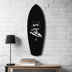 Iconic Black White Sneaker Pop Art Glass Wall Art.