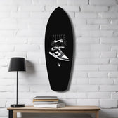 Iconic Black White Sneaker Pop Art Glass Wall Art.