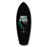 Teal Sole Sneaker Streetwear Pop Art Glass Wall Art.