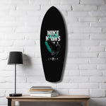 Teal Sole Sneaker Streetwear Pop Art Glass Wall Art.