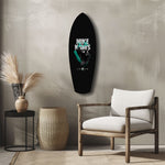 Teal Sole Sneaker Streetwear Pop Art Glass Wall Art.