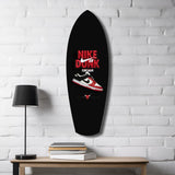 Red White Sneaker Chicago Pop Art Glass Wall Art.