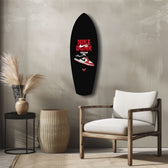 Red White Sneaker Chicago Pop Art Glass Wall Art.