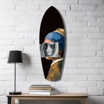 Pearl Earring Modern Renaissance Glass Wall Art.
