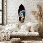 Pearl Earring Modern Renaissance Glass Wall Art.