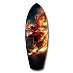 Phoenix Wings Motorcycle Fire Tempered Glass Wall Art.