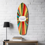 Positive Energy Sunburst Folk Art Glass Wall Art.