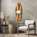 Positive Energy Sunburst Folk Art Glass Wall Art.