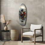White-Bearded Wizard Steampunk Glass Wall Art.