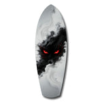 Smoke Beast Red Eyes Dark Fantasy Glass Wall Art.