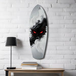 Smoke Beast Red Eyes Dark Fantasy Glass Wall Art.