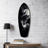 Smoke Wolf Dark Spirit Glass Wall Art.