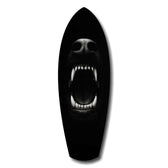 Beast Fangs Close-Up Dark Glass Wall Art.