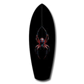 Hanging Spider Dark Macro Glass Wall Art.