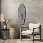 Optical Zebra Wave Lines Glass Wall Art.