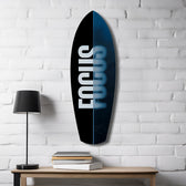Focus Typography Split Motivational Glass Wall Art.