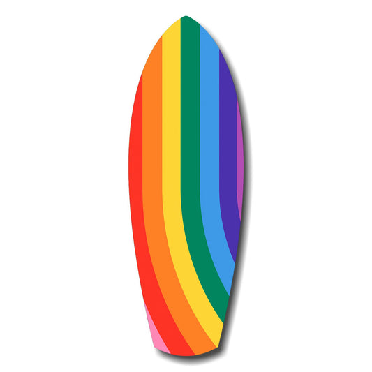 Rainbow Pride Stripes Vibrant Glass Wall Art.