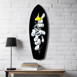 Anime Fighter Bandage Hands Manga Glass Wall Art.