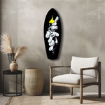 Anime Fighter Bandage Hands Manga Glass Wall Art.