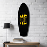 No Limit Bold Typography Motivational Glass Wall Art.