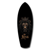 Crowned Lion King Regal Majesty Glass Wall Art.