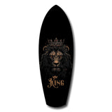 Crowned Lion King Regal Majesty Glass Wall Art.