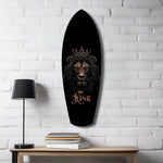 Crowned Lion King Regal Majesty Glass Wall Art.