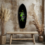 Geometric Symbols Green Splatter Gamer Glass Wall Art.